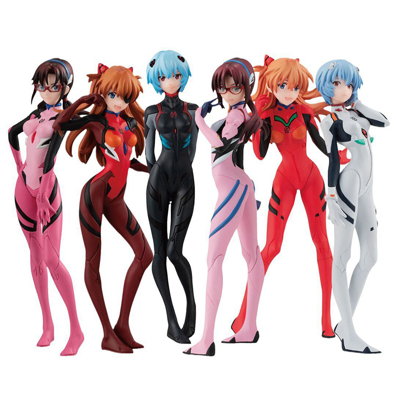 Pe As Neon Genesis Eva Evangelion Pvc Anime Figuras Mari Rei Asuka