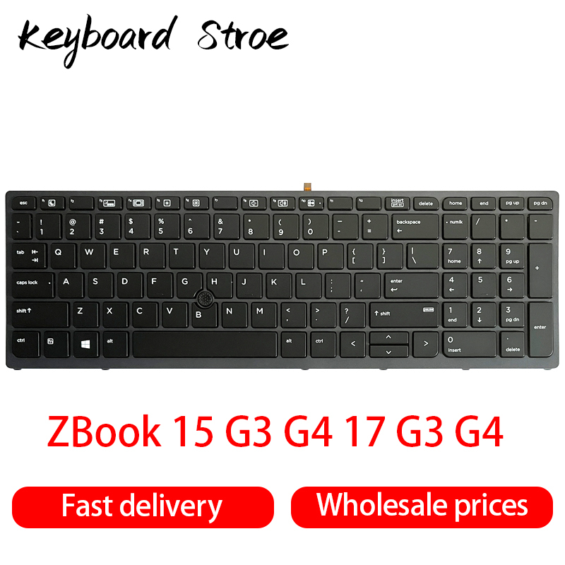 Teclado De Laptop Para Hp Zbook G G G G Backlight Eua