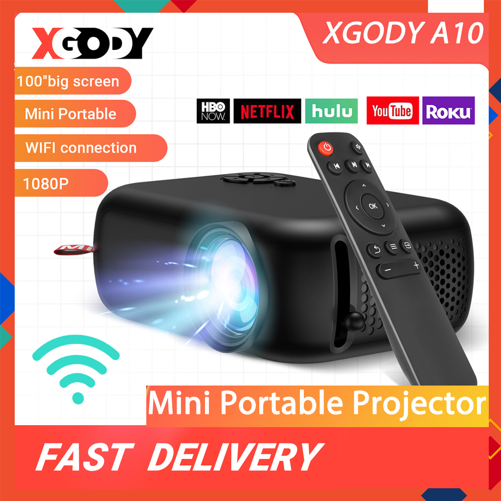 Xgody A Mini Projetor Sem Fio Tela Mesma Telefone Espelhamento