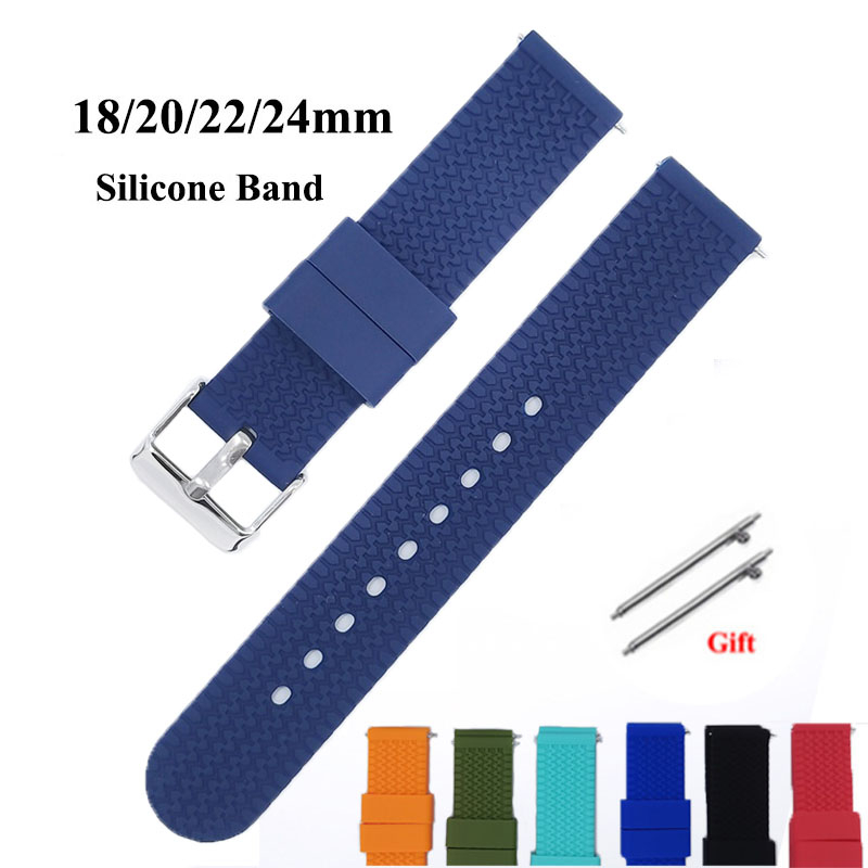 Pulseira De Rel Gio De Silicone Prova D Gua Mm De