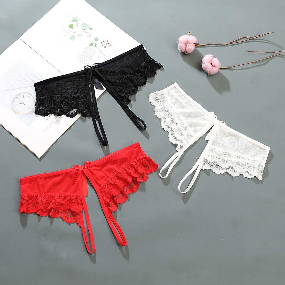 Calcinha Feminina De Lingerie Sexy Abertura Da Garra Fio Dental