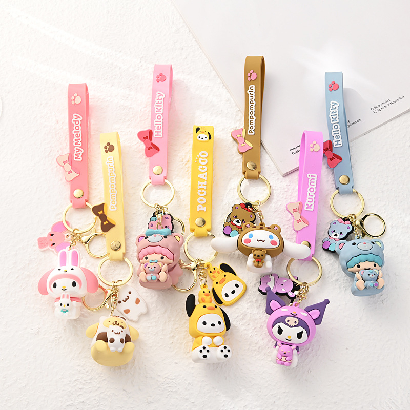 Sanrio Melody Kuromi Canela Pom Purin Pochacco Ninhada Gêmeos Estrela