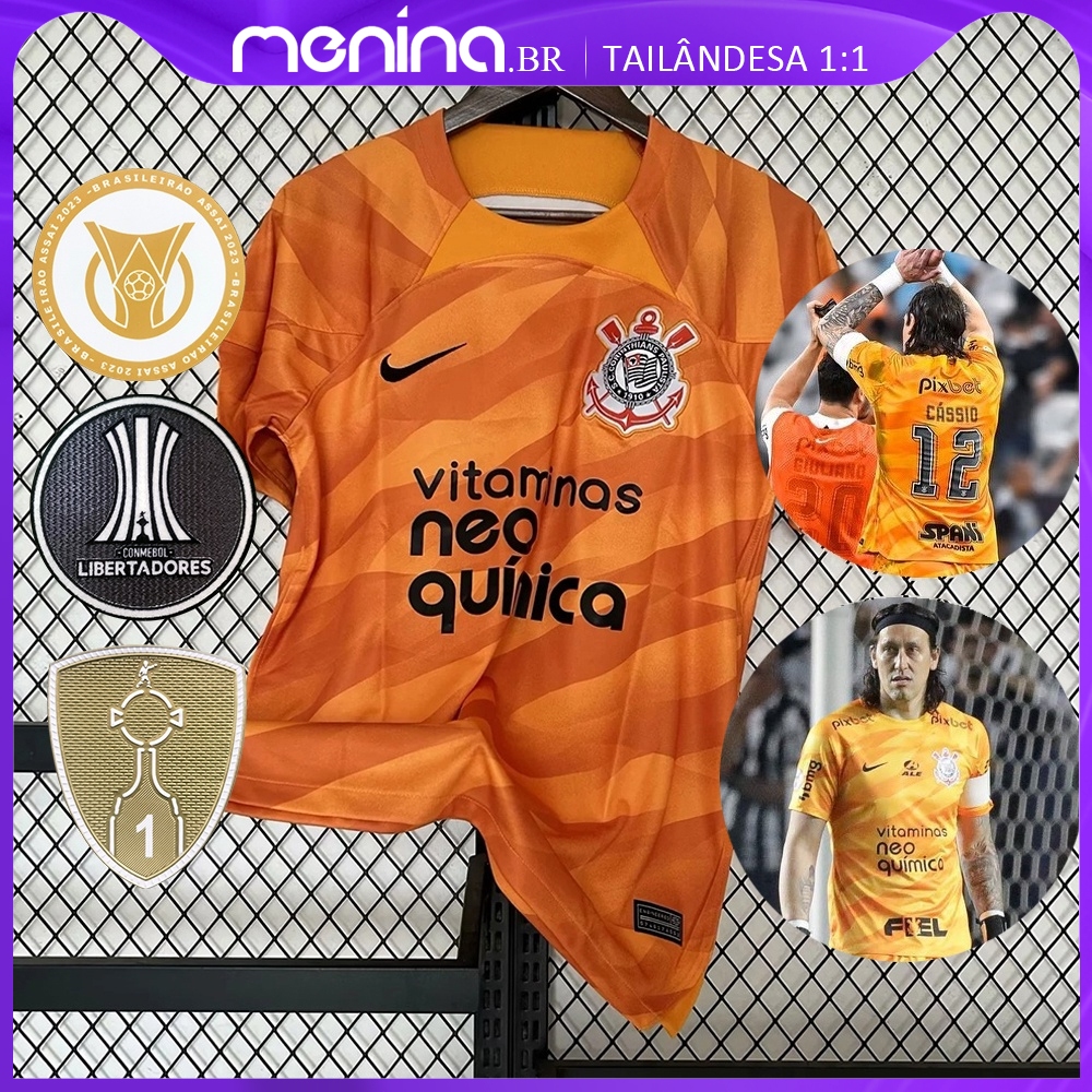 Camisa Do Corinthians 2023 2024 Goleiro Camiseta De Futebol Shopee Brasil