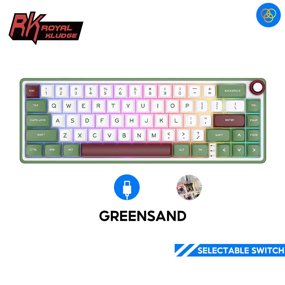 Rk Royal Kludge R Junta Fio Hot Swapple Teclado Mec Nico Shopee