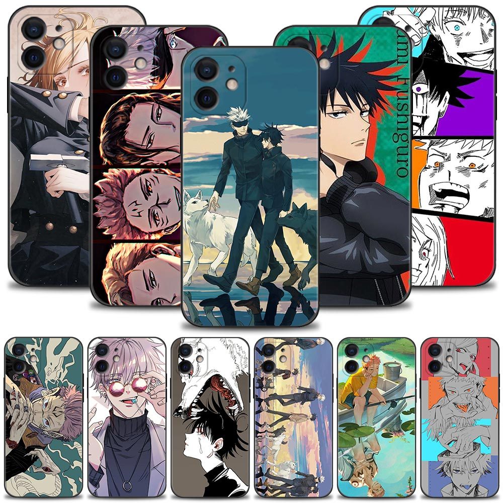 Capa Jujutsu Kaisen Fushiguro Megumi Gojo Satoru Para Apple Iphone