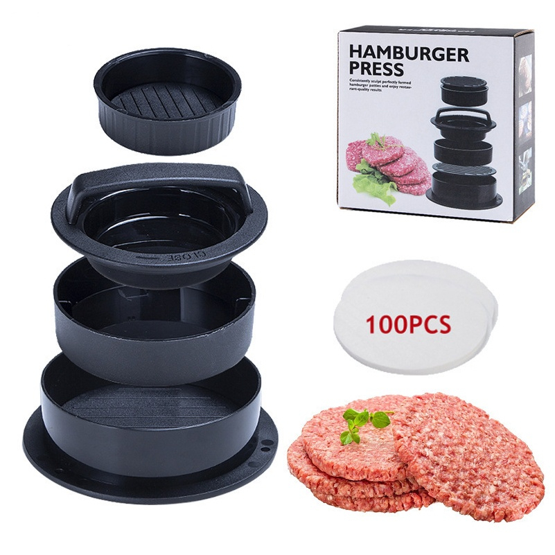 Hamburguer Patty Maker Em Burger Press Sem Cola Smash Molde De