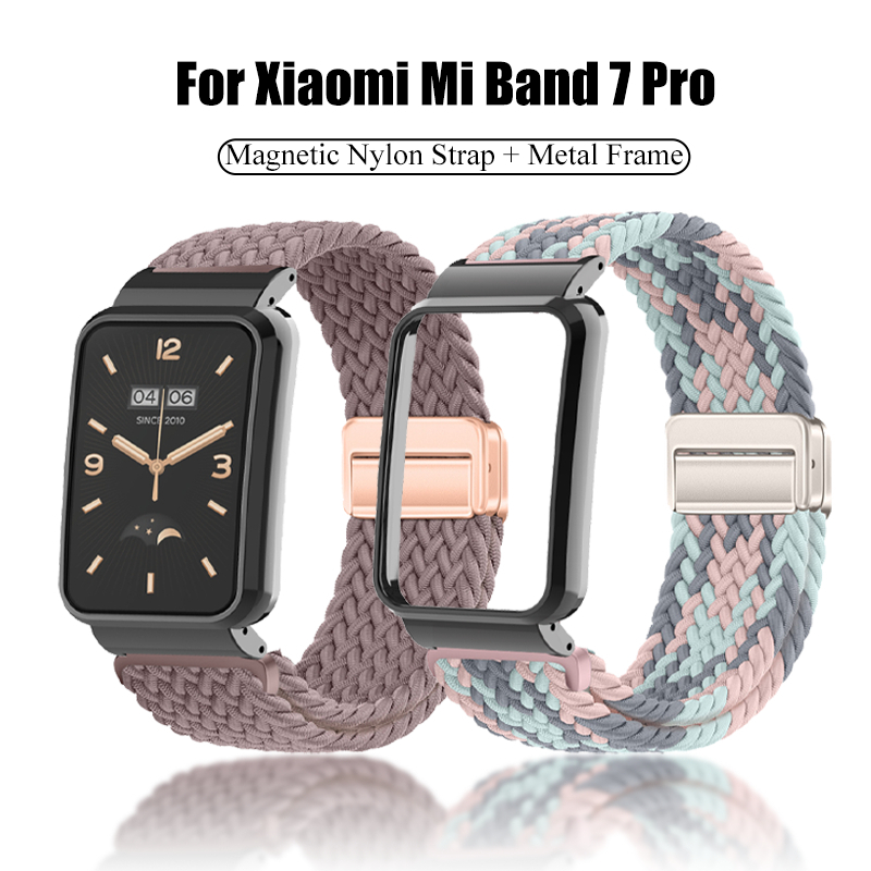 Fivela Magn Tica De Nylon Para Xiaomi Mi Band Pro Pro Pulseira De