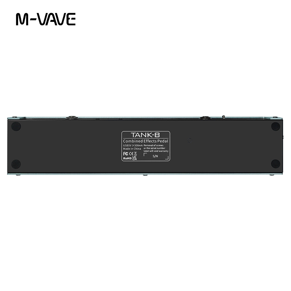 M Vave Tank G Guitarra Multi Efeitos Pedal Recarreg Vel Pr Ajustes