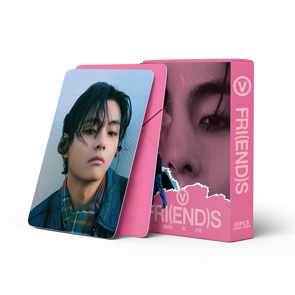 KPOP 55pcs box BTS V FRIENDS Photocards 2024 LOMO Cartão Postal De