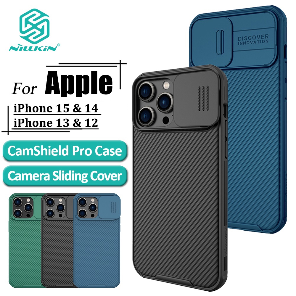 Capa NILLKIN CamShield Pro Para IPhone 16 Max 15 14 Plus 13 12 De