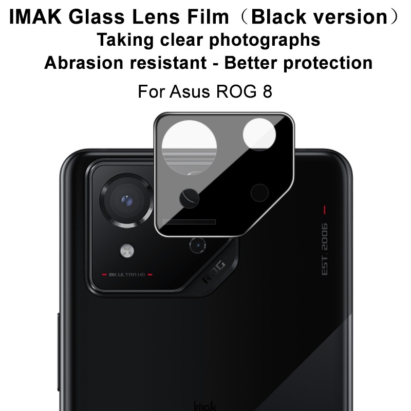 IMAK 9H Filme De Lente Asus ROG Game Phone 8 Protetor Traseira De Vidro