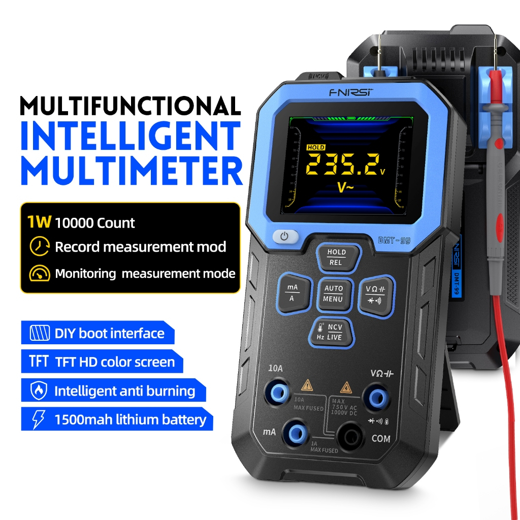 FNIRSI DMT 99 Multímetro Digital 9999 Conta Testador Profissional