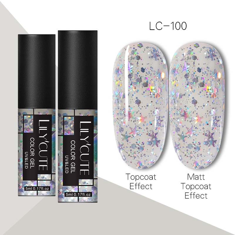 UR Sugar Glitter Térmico Gel UV Mudança de Temperatura Nail Art