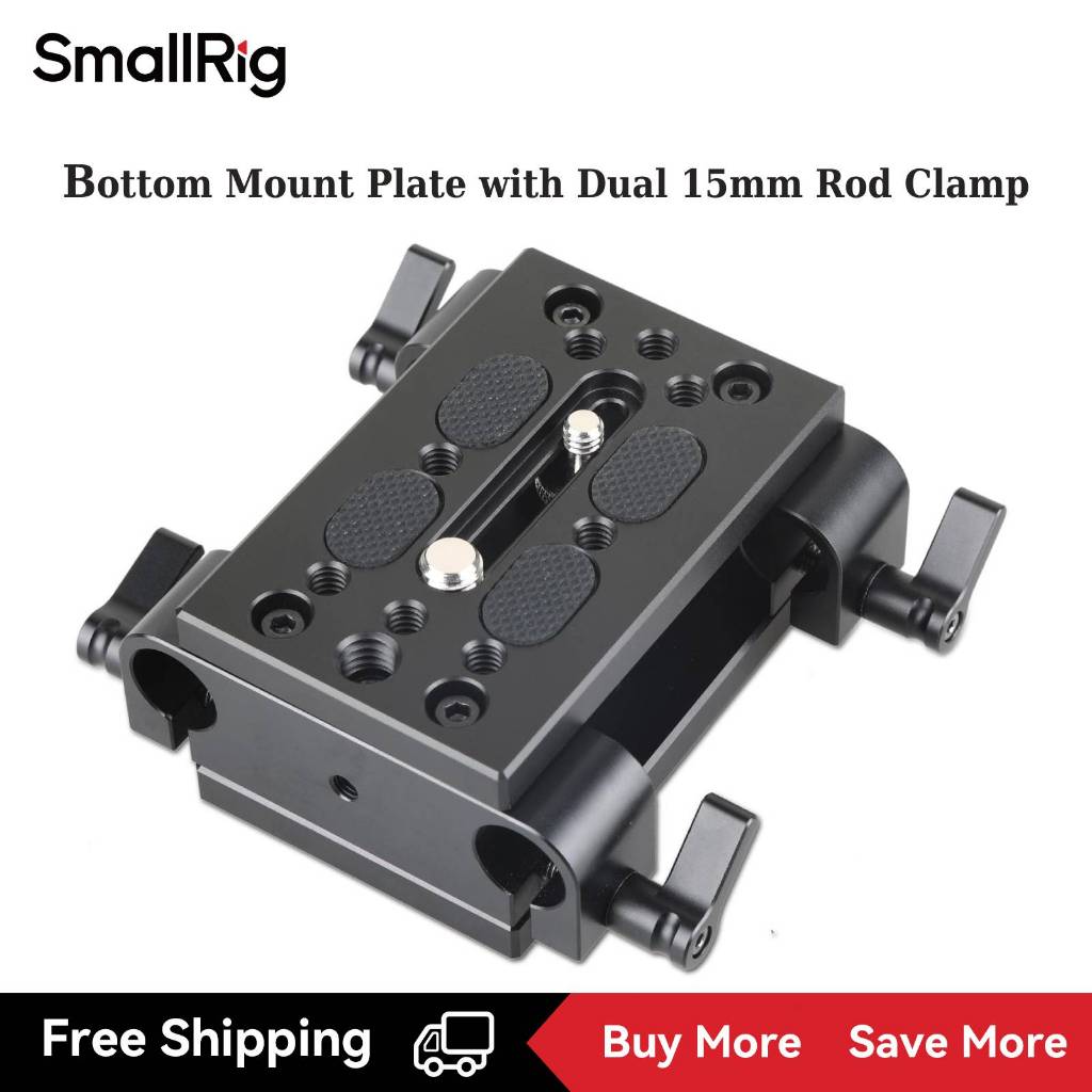 Placa De Montagem Inferior SmallRig Braçadeira Dupla De Haste De