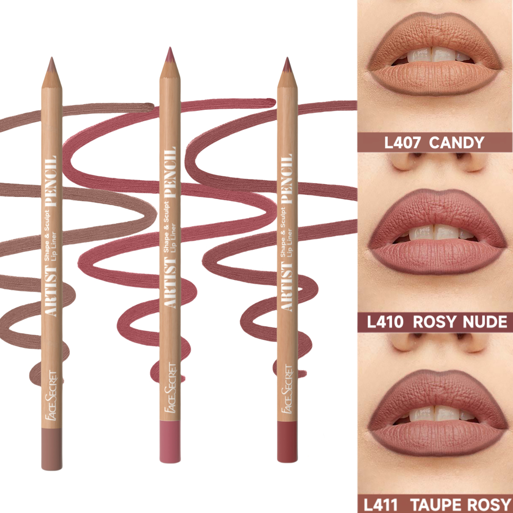 Beauty Glazed Face Secret Lipliner Cores Fosco Prova D Gua Longa