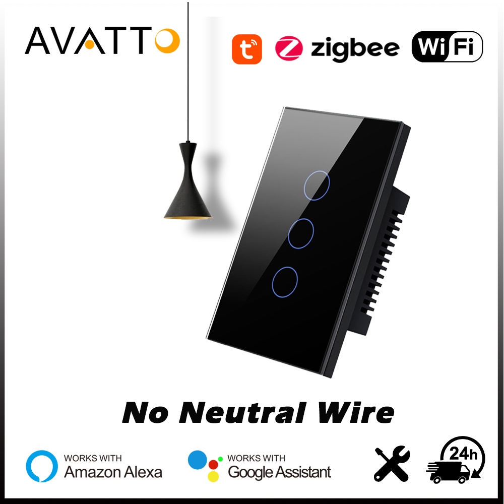 AVATTO Interruptor Inteligente Tomada Touch Wall Switch No