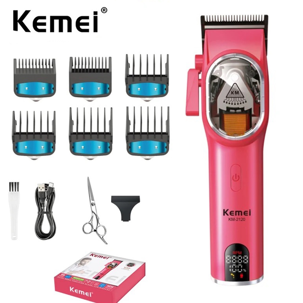 Kemei 2120 Máquina De Cortar Cabelo Elétrica Sem Fio Barbeiro