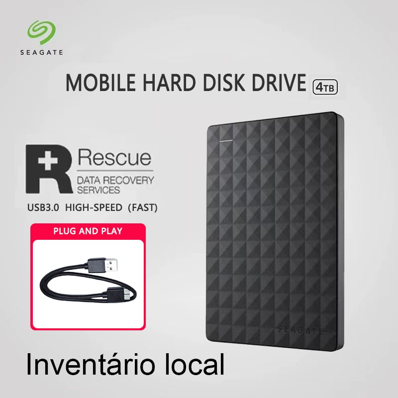 Seagate Hd Externo Tb Tb Tb Expans O Usb Adequado Para Armazenar