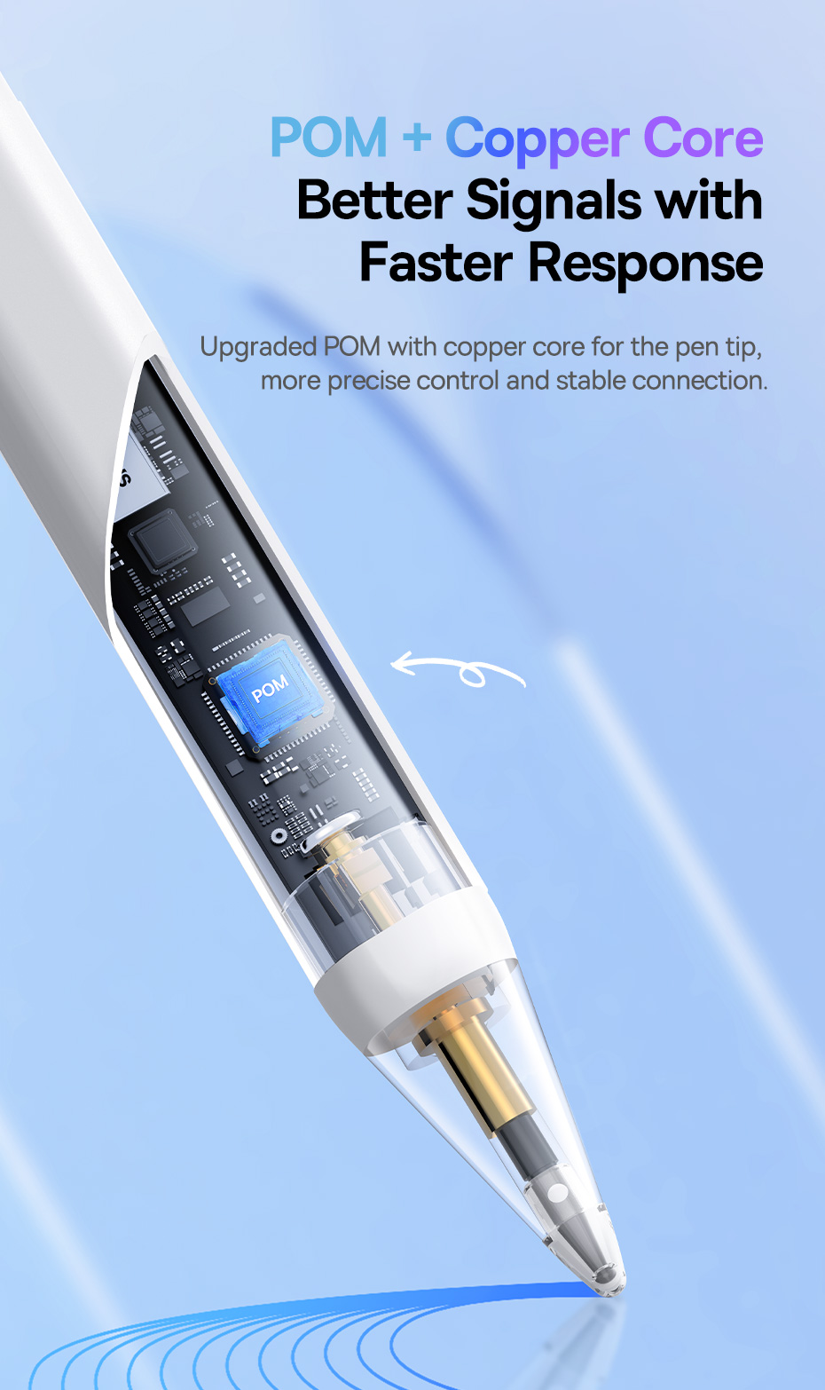 Baseus Caneta Stylus S Rie Indicadores Led Para Pad Air Mini