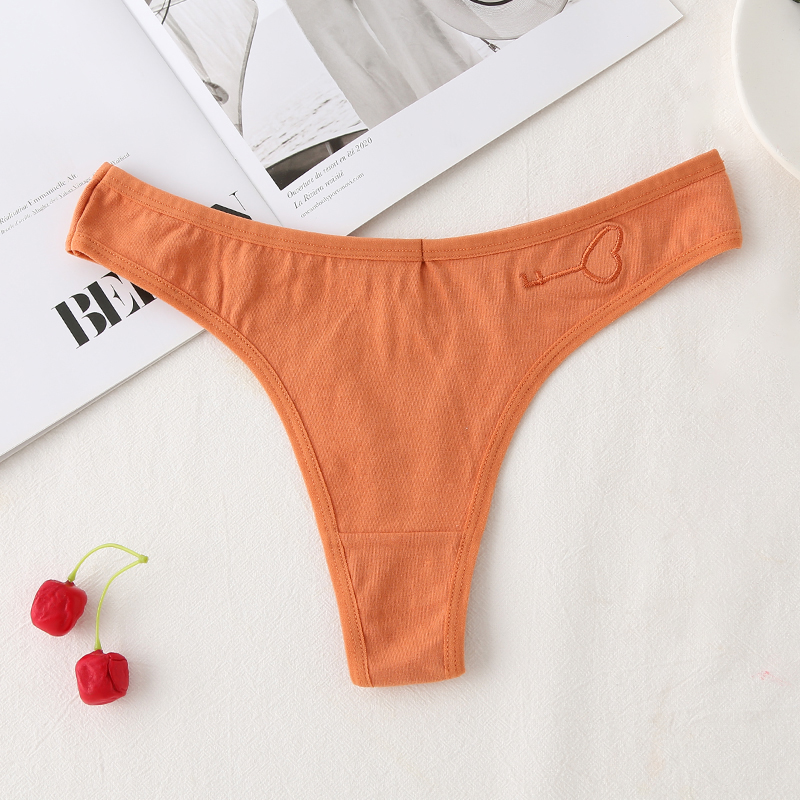 Calcinha Feminina De Algodão AMVI Macia Sólida Sexy Lingerie