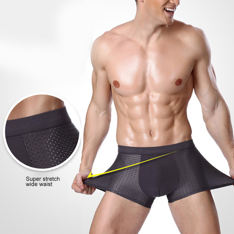 Kit Cueca Boxer Masculino Cueca Bambu De Malha Shopee Brasil