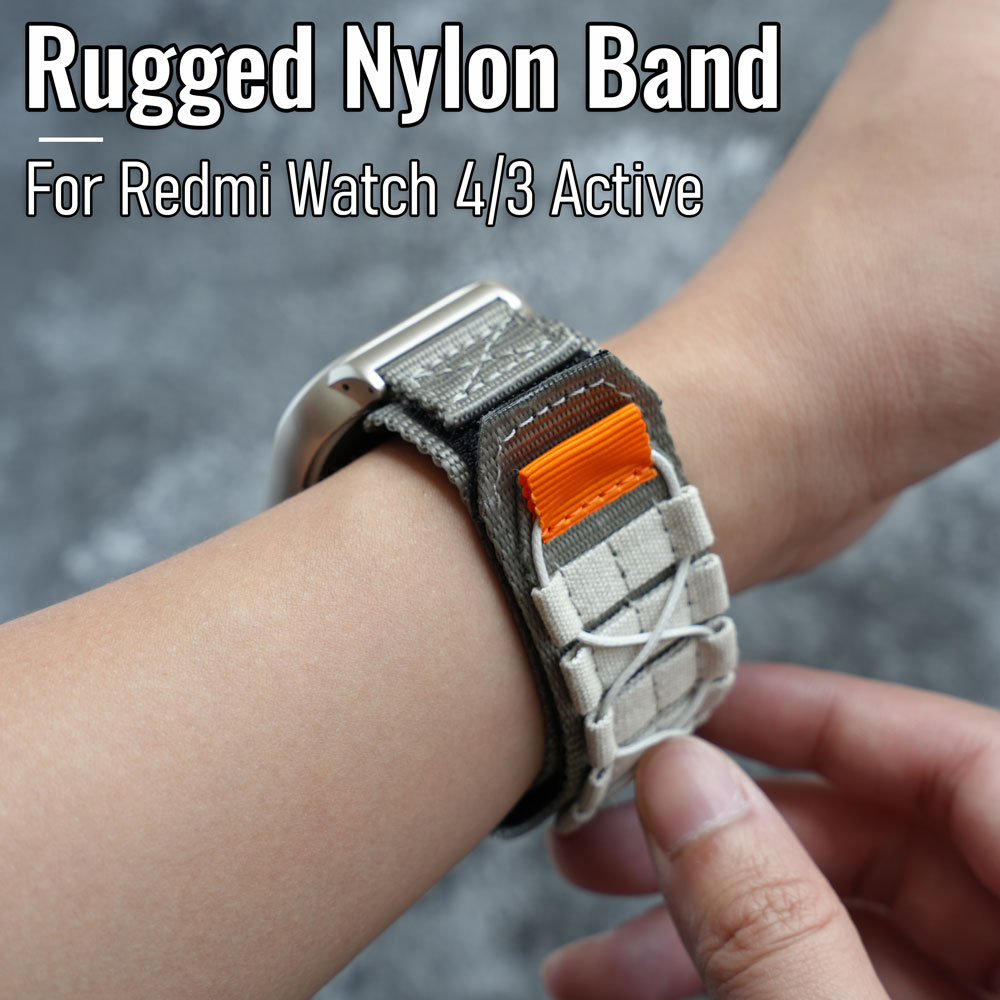 Pulseira Robusta De Tecido De Nylon Para Redmi Watch 4 Esportiva Ao Ar