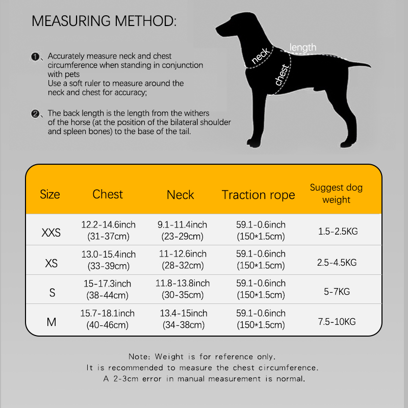 Conjunto de Arnês Ajustável HP385 Respirável e Reflexivo para Cães