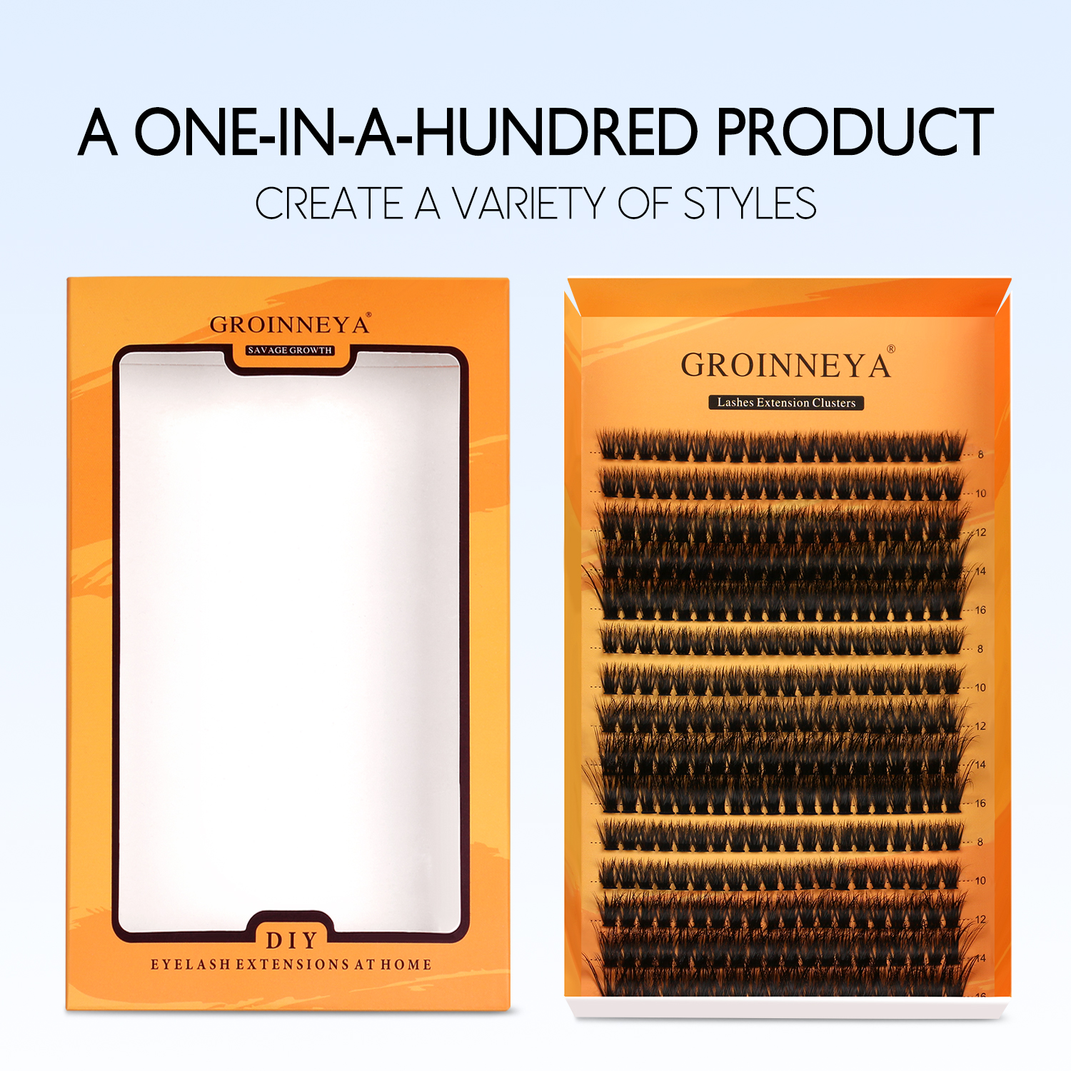 Groinneya Diy Kit De Extens O De C Lios Individuais Cluster Mix