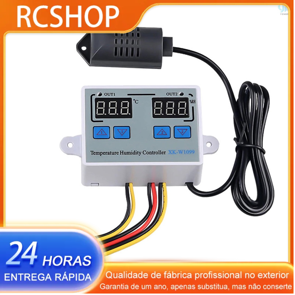 Controlador Digital De Temperatura Duplo De Umidade Termostato De