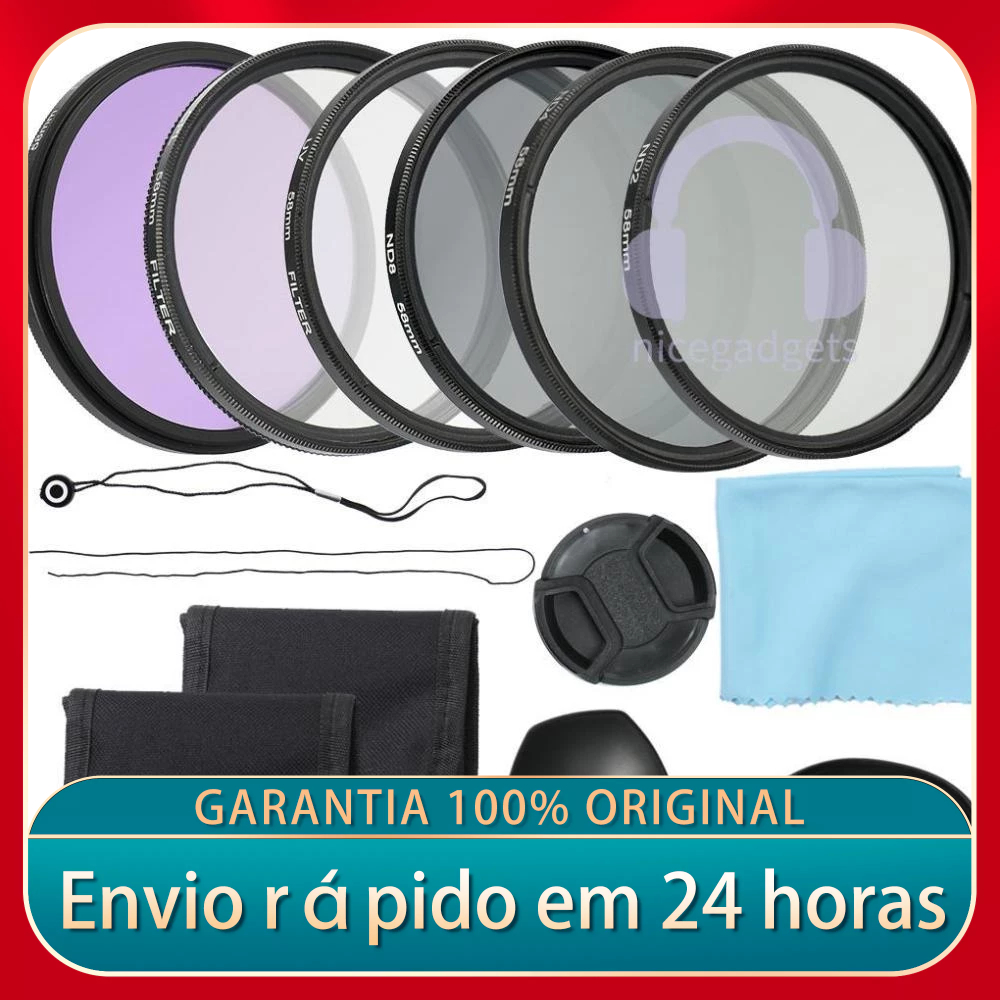 Câmera Profissional Kit De Filtros De Lentes UV CPL FLD E Altura Photo