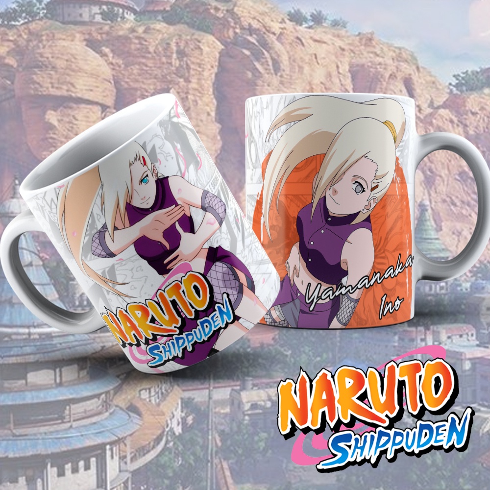 Caneca Ino Anime Naruto Porcelana Ml Shopee Brasil