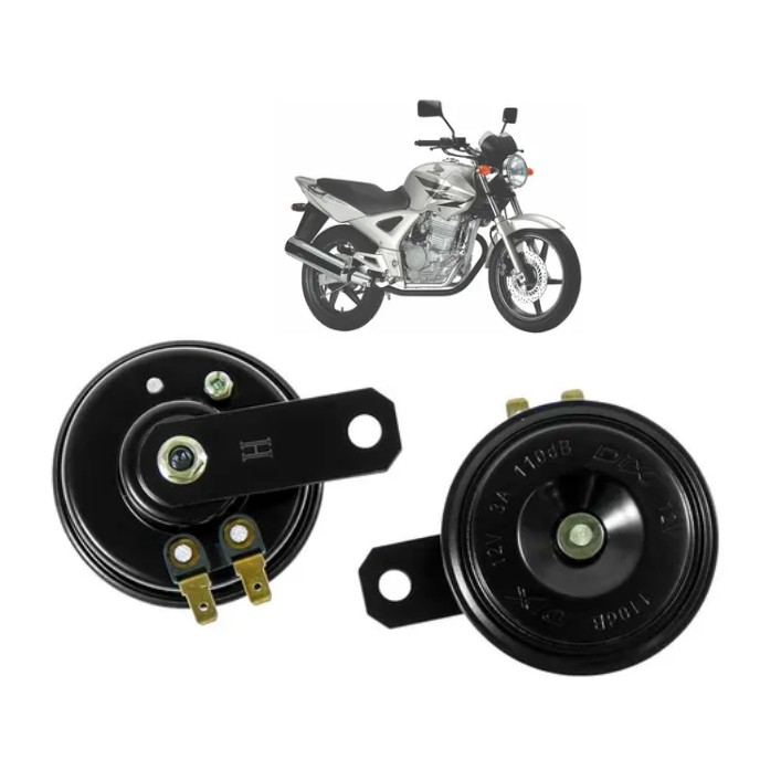 Buzina Preta Honda Modelo Cbx Twister Tornado Xre Cb V Dix