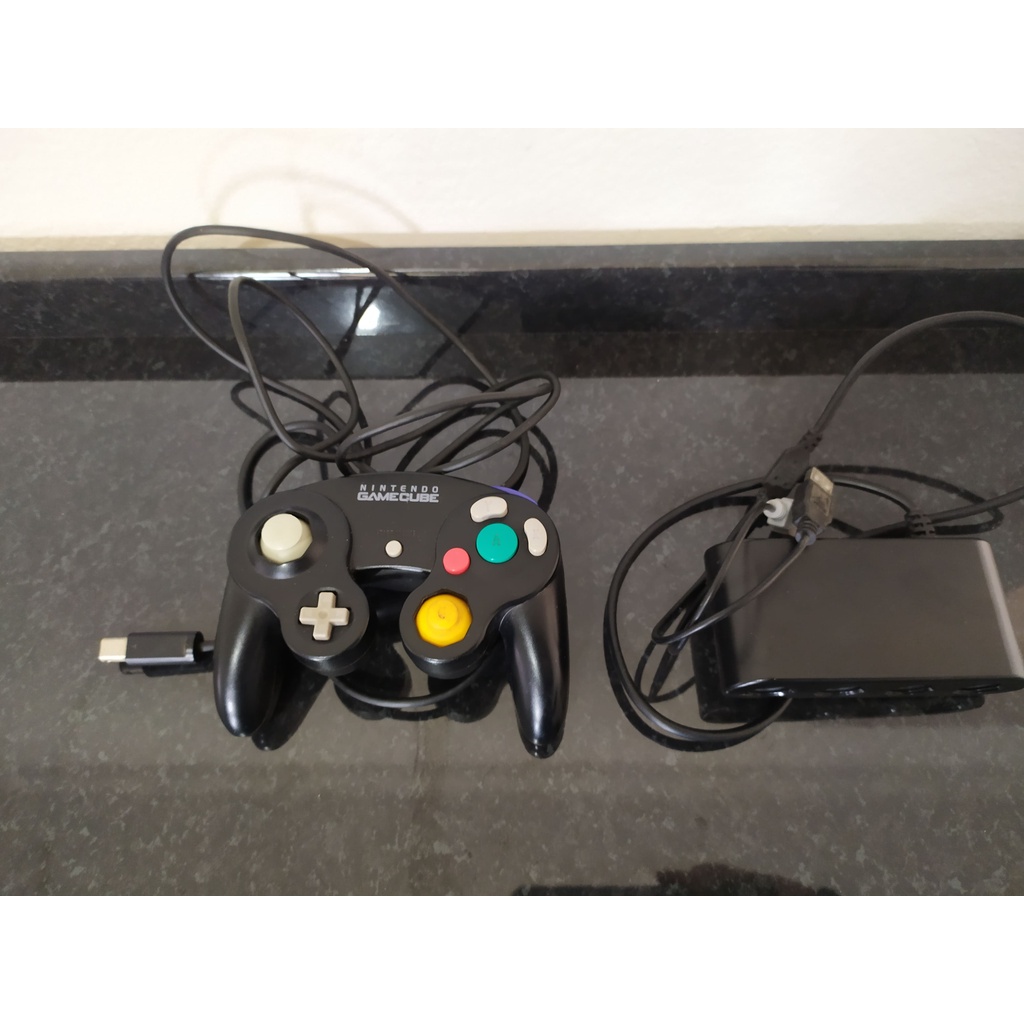 Controle Game Cube Original Adaptador Usb Shopee Brasil