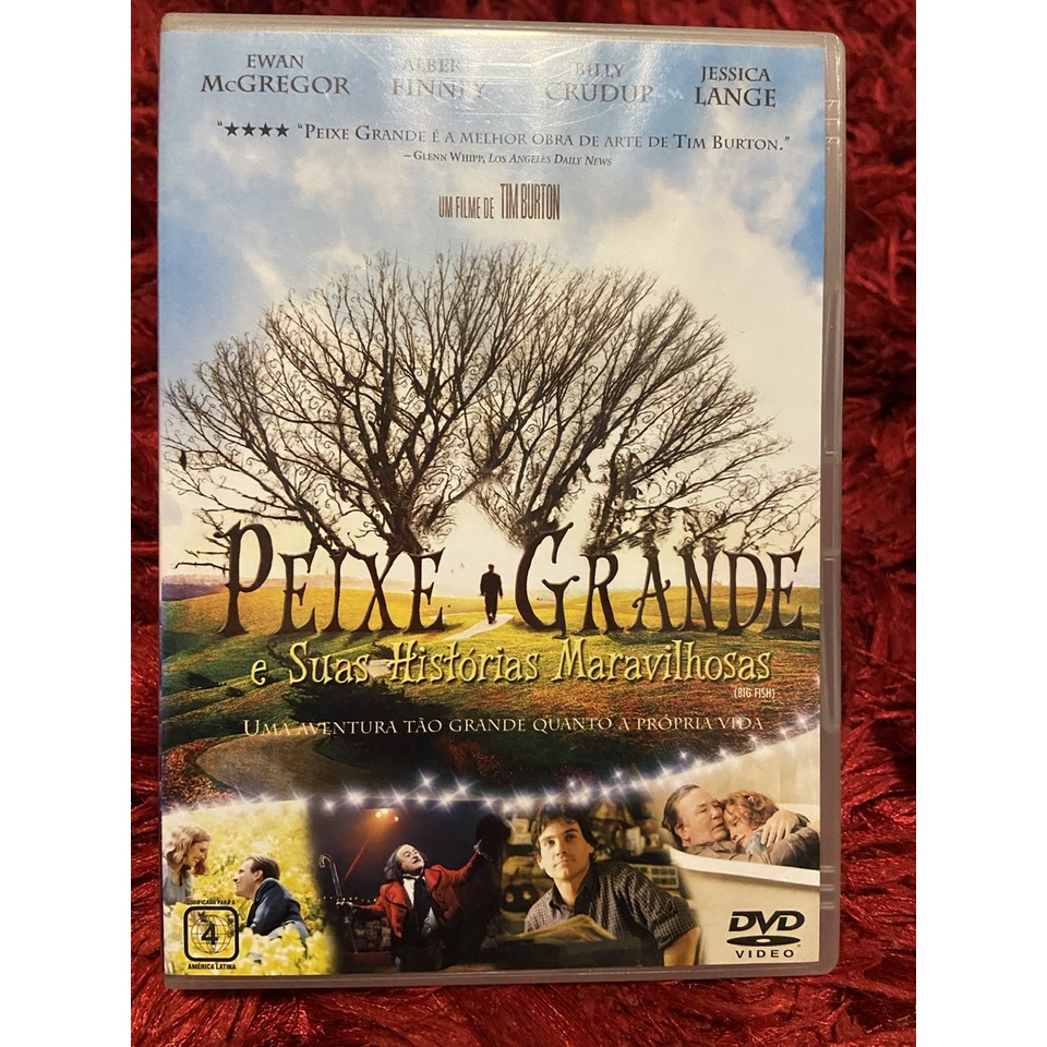 Dvd Peixe Grande e suas histórias maravilhosas Shopee Brasil