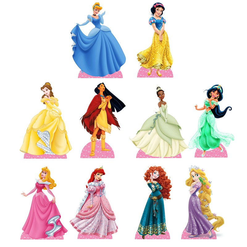 princesas disney kit decoração de festa infantil 10 display 20cm