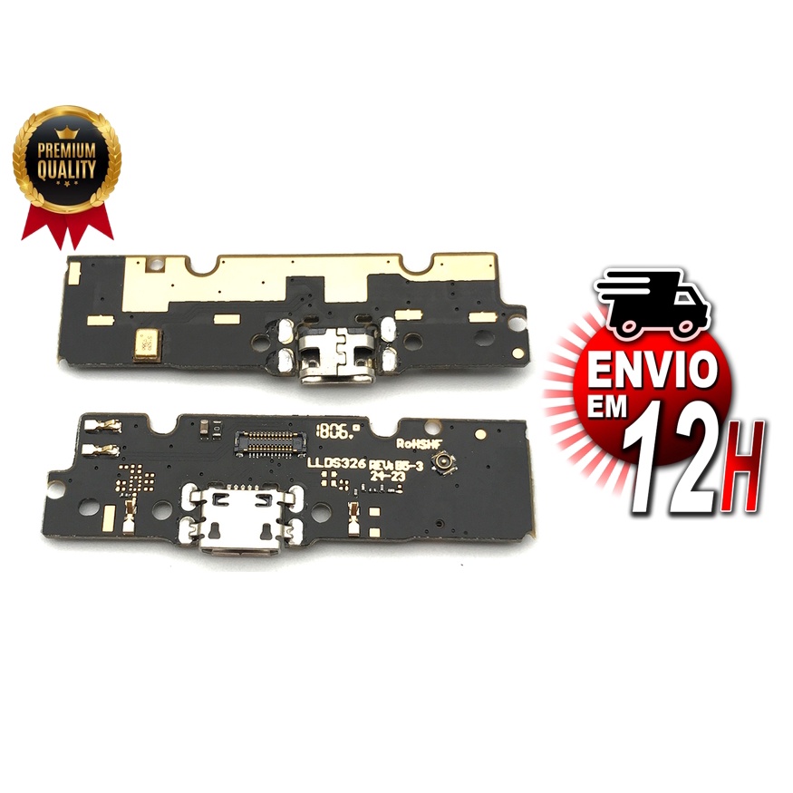 Placa Conector De Carga E Microfone Moto E5 Plus XT1924 Shopee Brasil