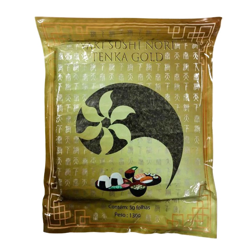 Alga Yaki Sushi Nori Tenka Gold Folhas Taichi G Tetsu Alimentos