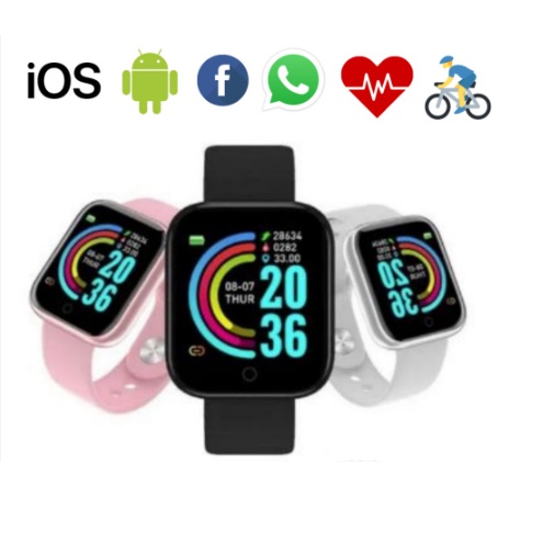 Smartwatch D20 Y68 Pro Coloca Foto Na Tela Esportivo Bluetooth D20