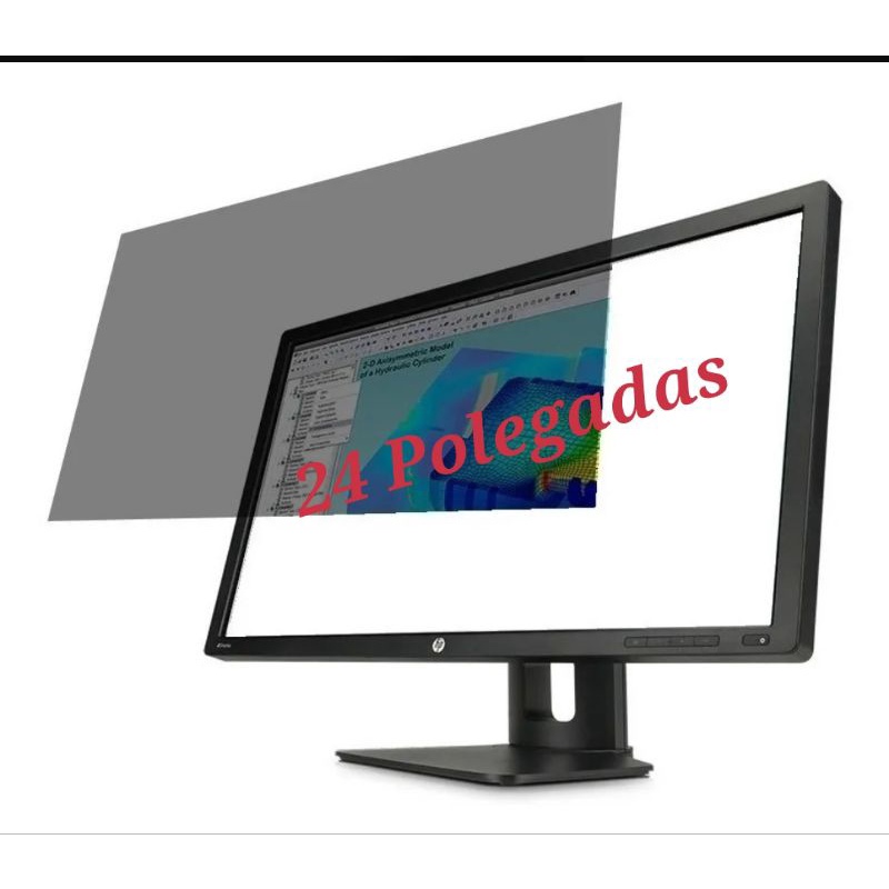 Pelicula Polarizada Para Para Monitor De 24 Polegadas Adesiva 135 Graus