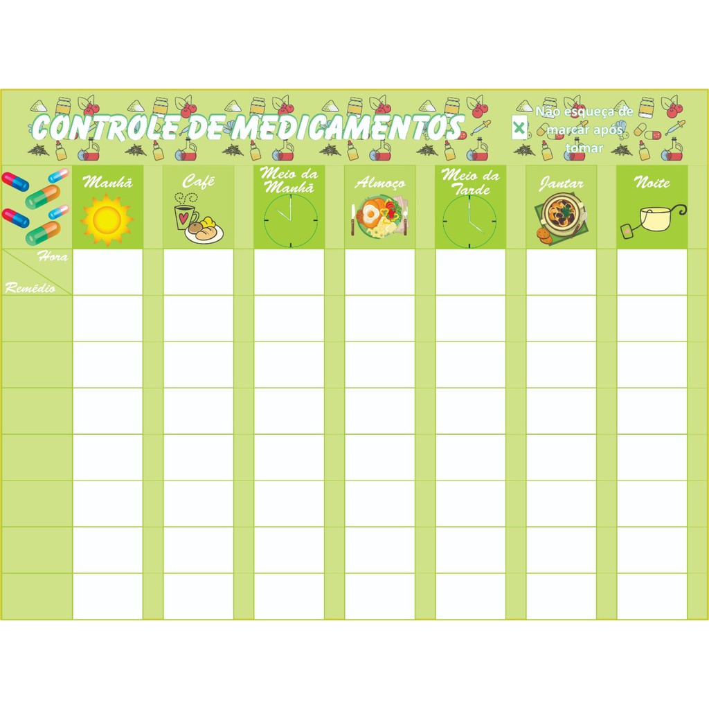 Planner Magnético de Controle caneta Shopee Brasil