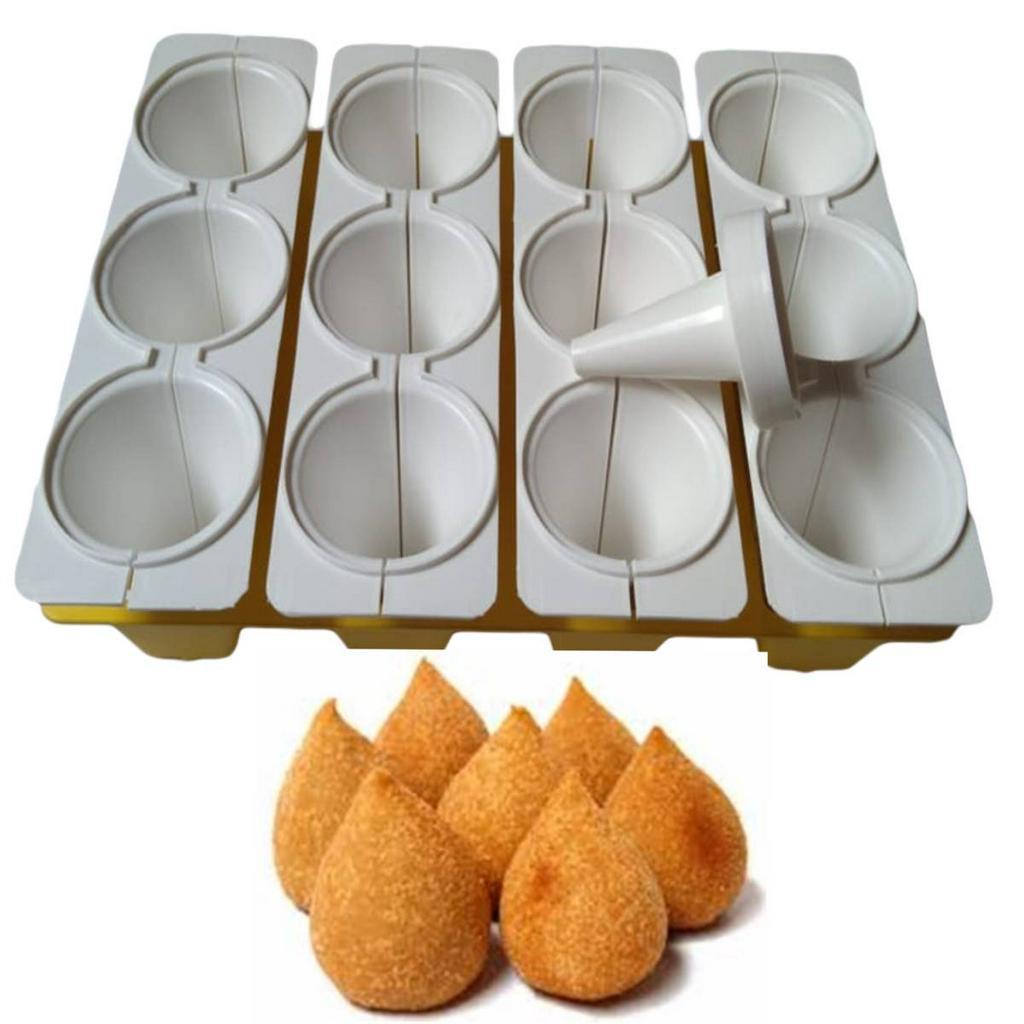 F Brica Forma Modeladora Coxinha Grande Padaria Lanchonete Shopee Brasil