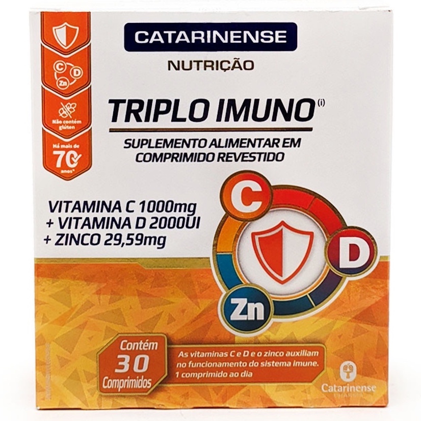 Triplo Imuno Vitamina C Vitamina D Zn Comprimidos Promo O