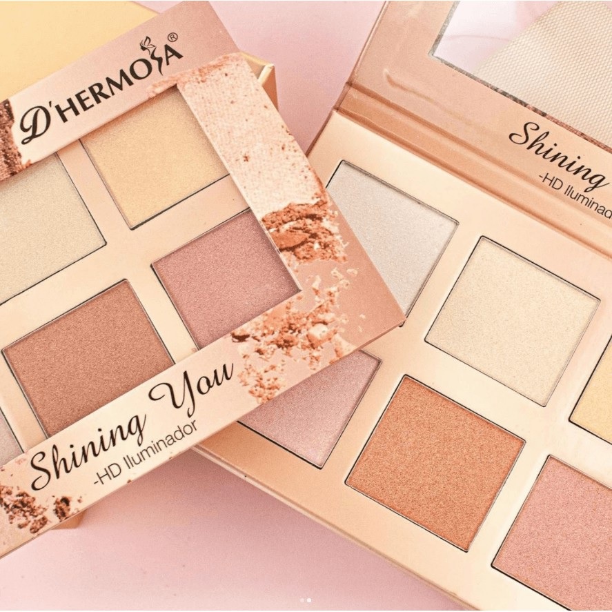 Paleta Sombras Iluminadora D Hermosa 6 Cores Shopee Brasil