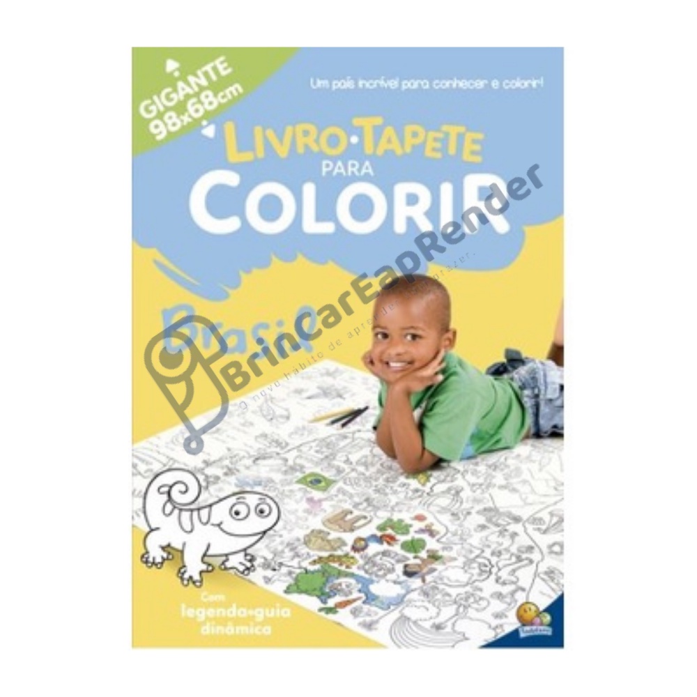 Livro Tapete Para Colorir Brasil Gigante 98x68 Cm Todolivro Shopee Brasil