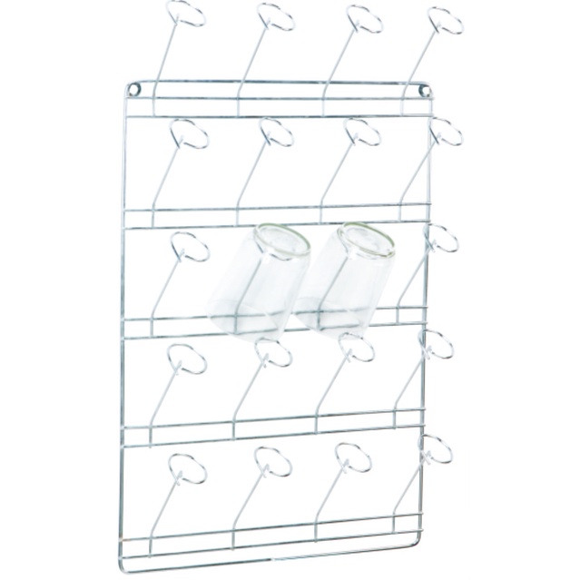 Porta Copos Escorredor Secador De Parede Bar Restaurante 20 Metal