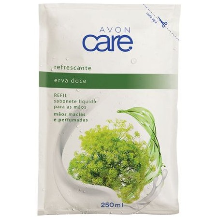 Refil Sabonete Líquido para as Mãos Erva Doce Avon Care 250ml