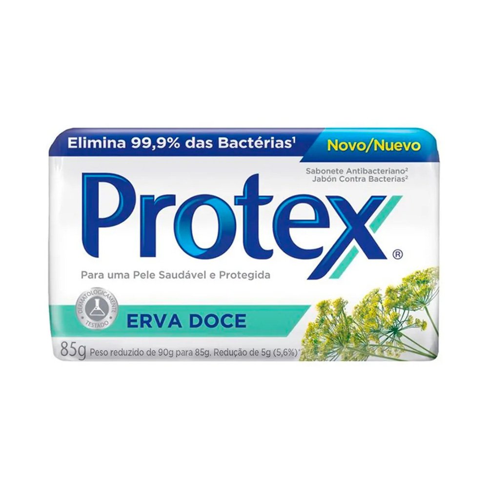 Sabonete Antibacteriano Protex Erva Doce Barra 85G Shopee Brasil