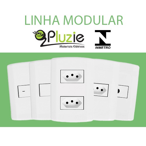 Interruptor E Tomada Pluzie Linha Pluzi Modular 10A 20A 4x2 Shopee Brasil