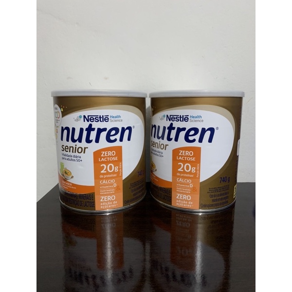 Nutren Senior Zero Lactose Sem Sabor Suplemento Alimentar G Kit