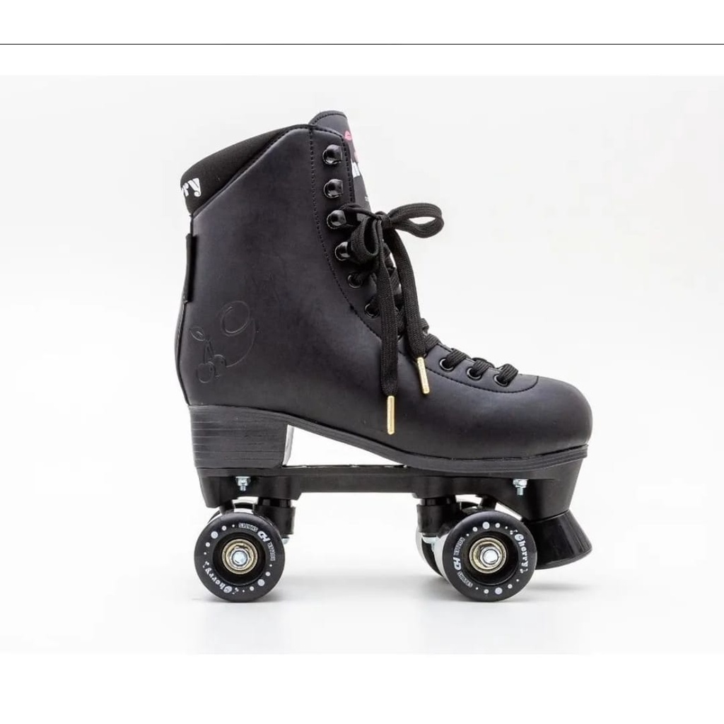 Patins Roller Rodas Preto Cherry Quad Tradicional Hondar Abec